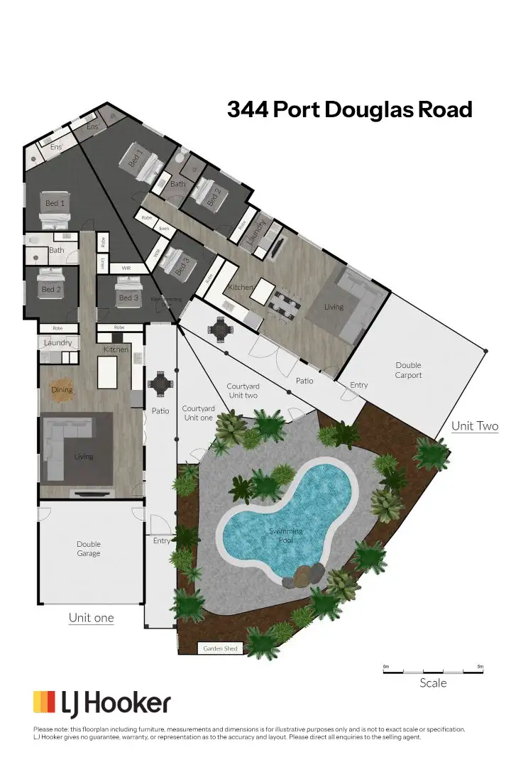 Floorplan of Homely semi-detached listing, 344 Port Douglas Road, Port Douglas QLD 4877