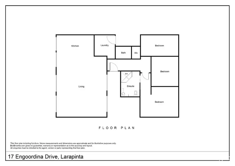 Floorplan of Homely house listing, 17 Engoordina Drive, Larapinta NT 875