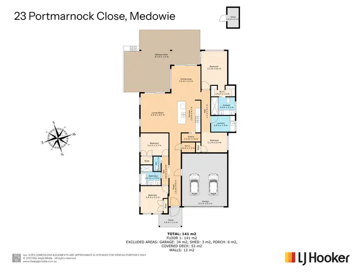 Floorplan of Homely house listing, 23 Portmarnock Close, Medowie NSW 2318