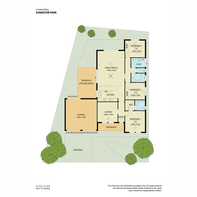 Floorplan of Homely house listing, 24 Selway Place, Evanston Park SA 5116