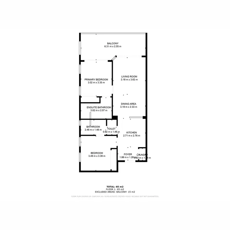 Floorplan of Homely apartment listing, 29/2 The Palladio, Mandurah WA 6210