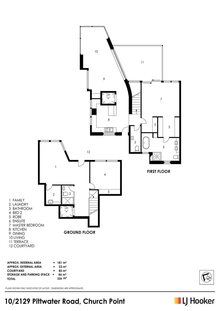 Floorplan of Homely apartment listing, 10/2129 Pittwater Road, Church Point NSW 2105