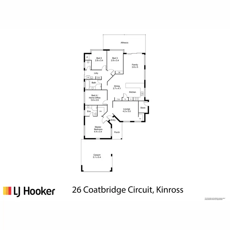 Floorplan of Homely house listing, 26 Coatbridge Circuit, Kinross WA 6028