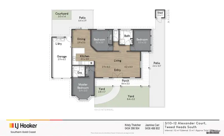 Floorplan of Homely villa listing, 3/10-12 Alexander Court, Tweed Heads South NSW 2486