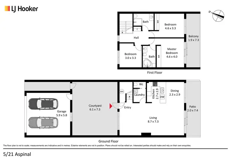 Floorplan of Homely townhouse listing, 5/21 Aspinall Street, Watson ACT 2602