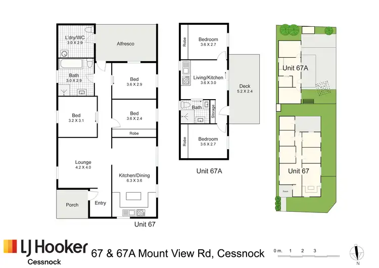 Floorplan of Homely house listing, 67 & 67a Mount View Road, Cessnock NSW 2325