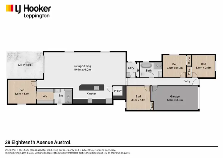 Floorplan of Homely house listing, 28 Eighteenth Avenue, Austral NSW 2179