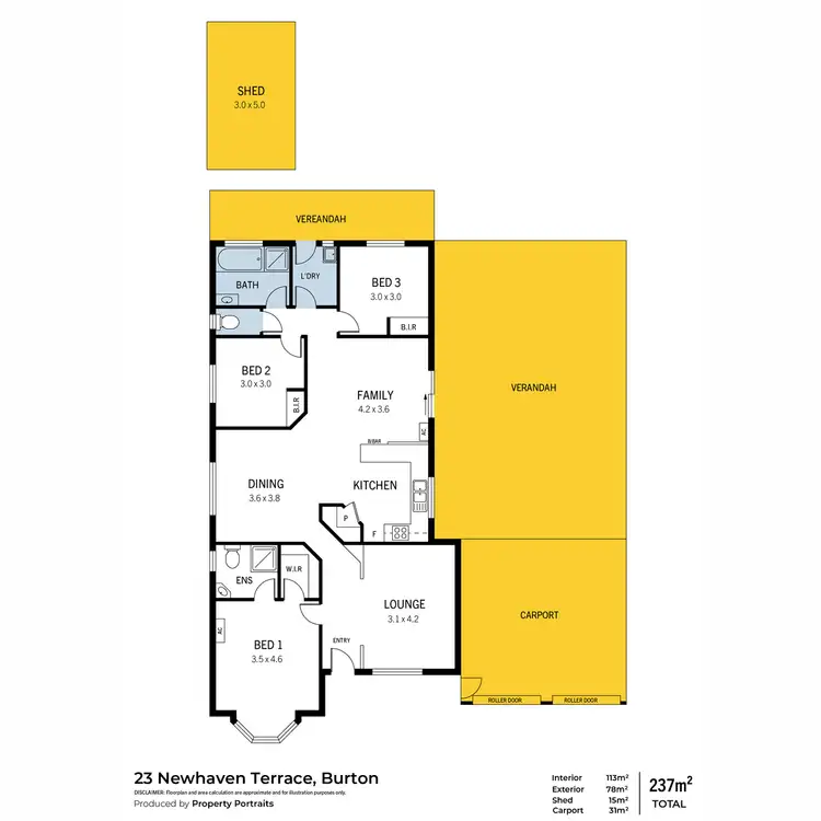 Floorplan of Homely house listing, 23 Newhaven Terrace, Burton SA 5110