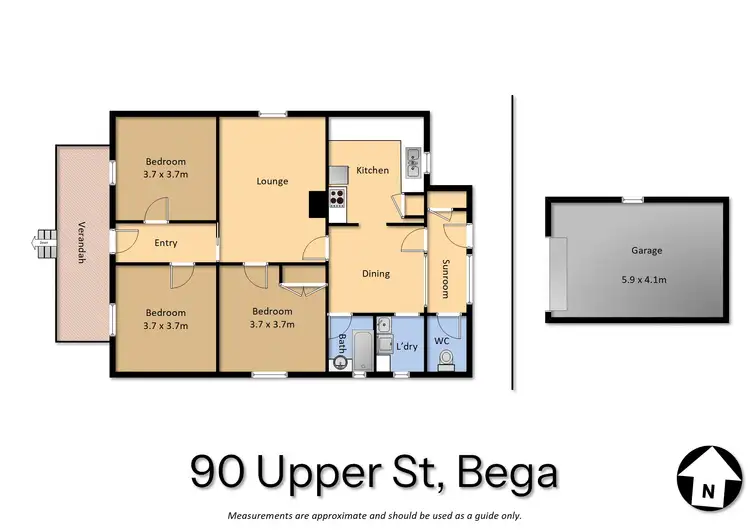 Floorplan of Homely house listing, 90 Upper Street, Bega NSW 2550
