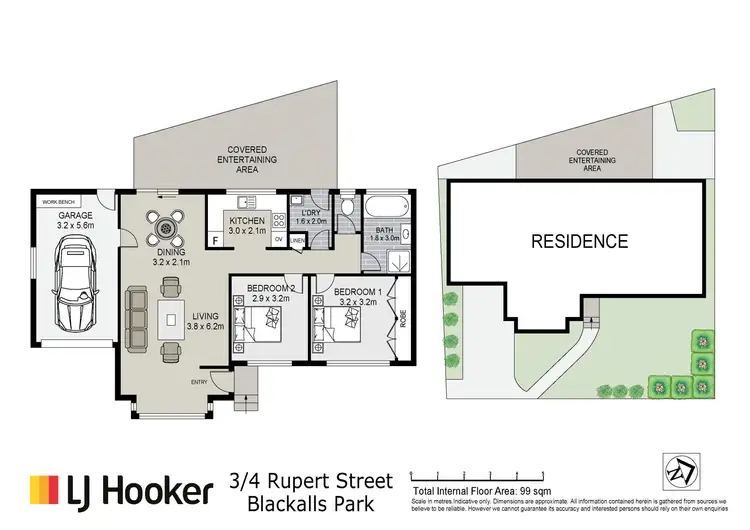 Floorplan of Homely villa listing, 3/4 Rupert Street, Blackalls Park NSW 2283