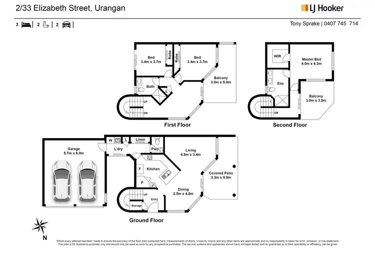 Floorplan of Homely unit listing, Unit 2/33 Elizabeth Street, Urangan QLD 4655