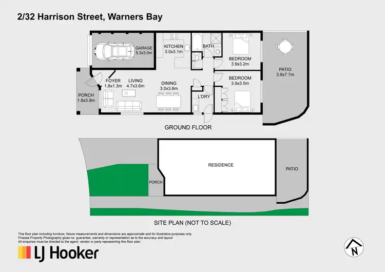 Floorplan of Homely villa listing, Villa 2/32 Harrison Street, Warners Bay NSW 2282