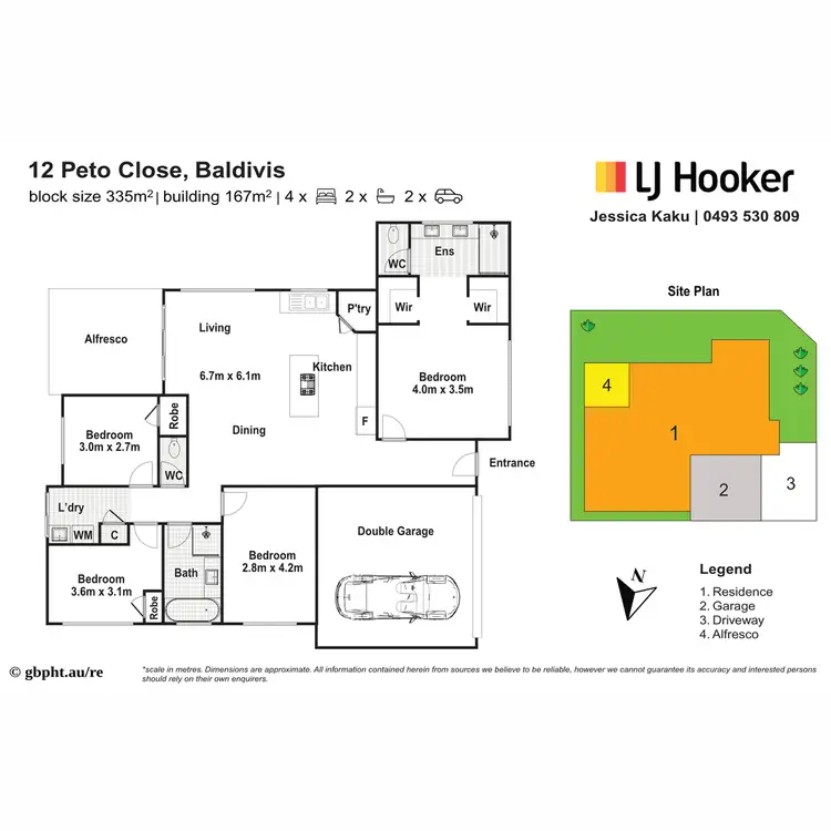 Floorplan of Homely house listing, 12 Peto Close, Baldivis WA 6171