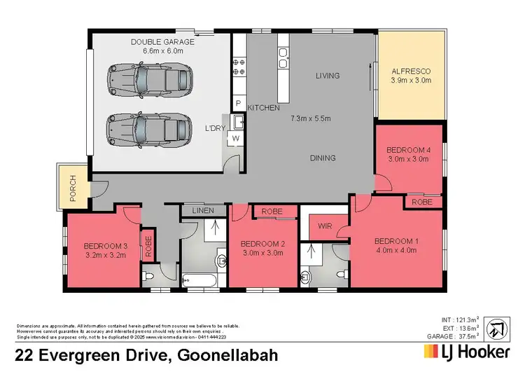 Floorplan of Homely house listing, 22 Evergreen Drive, Goonellabah NSW 2480