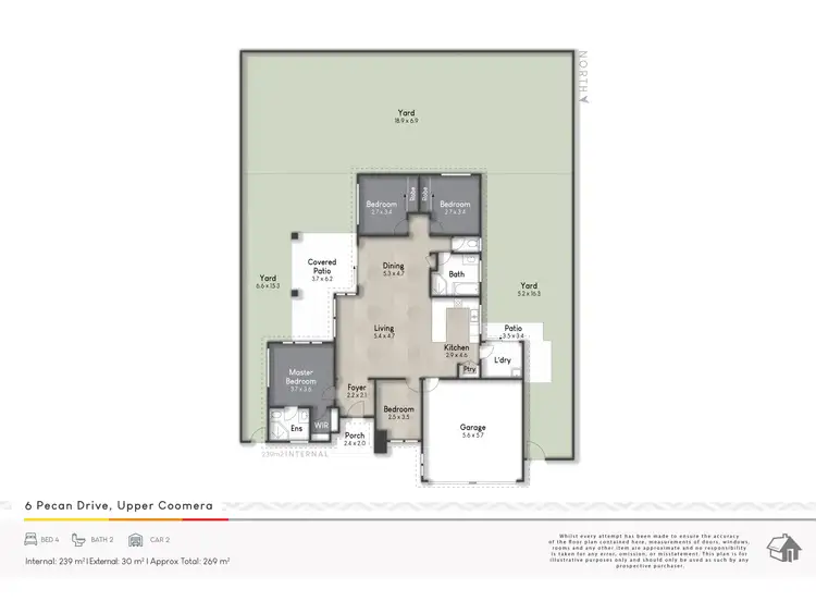 Floorplan of Homely house listing, 6 Pecan Drive, Upper Coomera QLD 4209