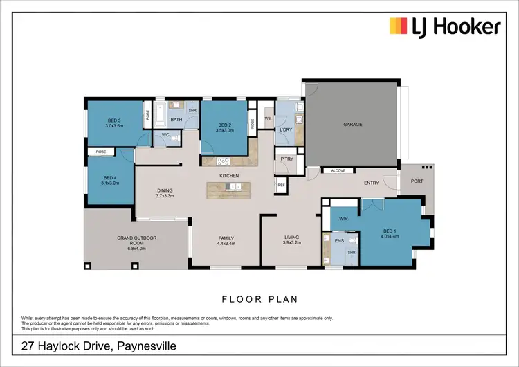 Floorplan of Homely house listing, 27 Haylock Drive, Paynesville VIC 3880
