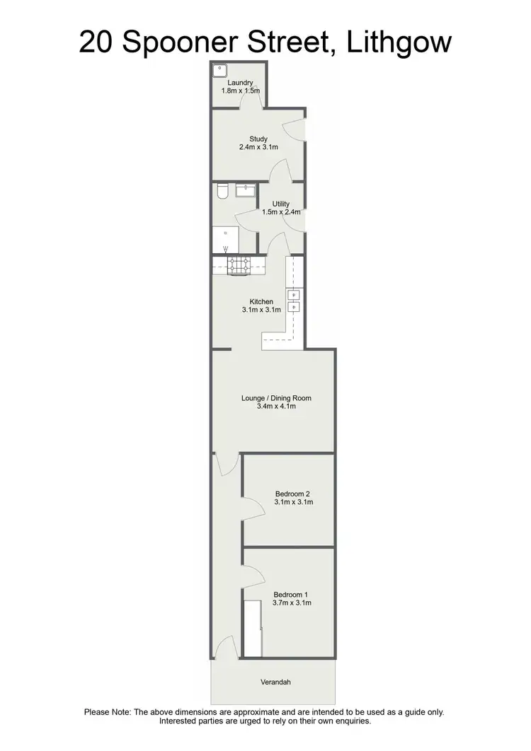 Floorplan of Homely house listing, 20 Spooner Street, Lithgow NSW 2790