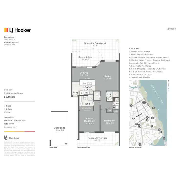 Floorplan of Homely apartment listing, 9/3-5 Norman Street, Southport QLD 4215