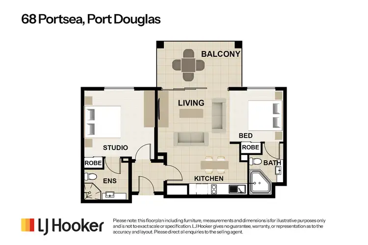 Floorplan of Homely apartment listing, 68 Portsea/70-76 Davidson Street, Port Douglas QLD 4877