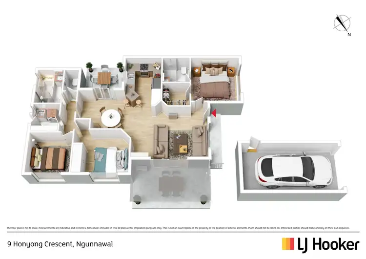 Floorplan of Homely house listing, 9 Honyong Crescent, Ngunnawal ACT 2913