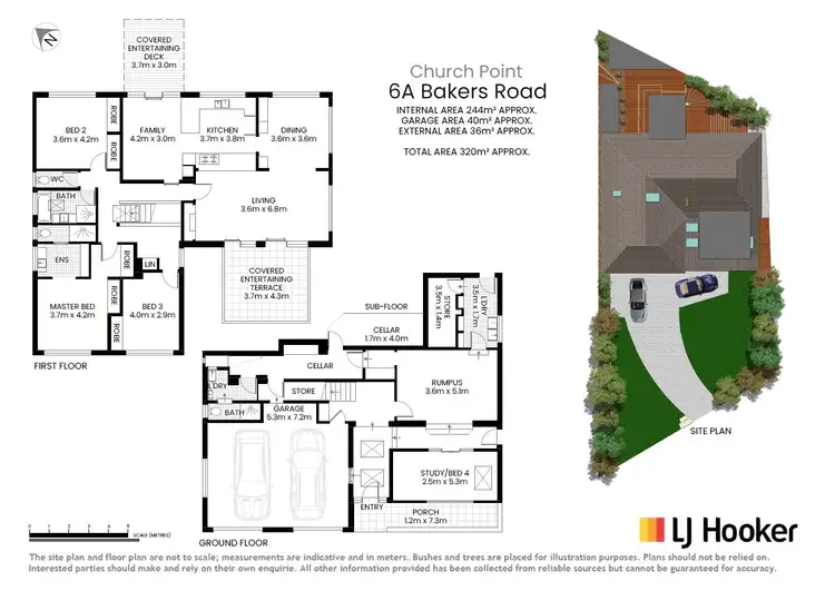 Floorplan of Homely house listing, 6A Bakers Road, Church Point NSW 2105