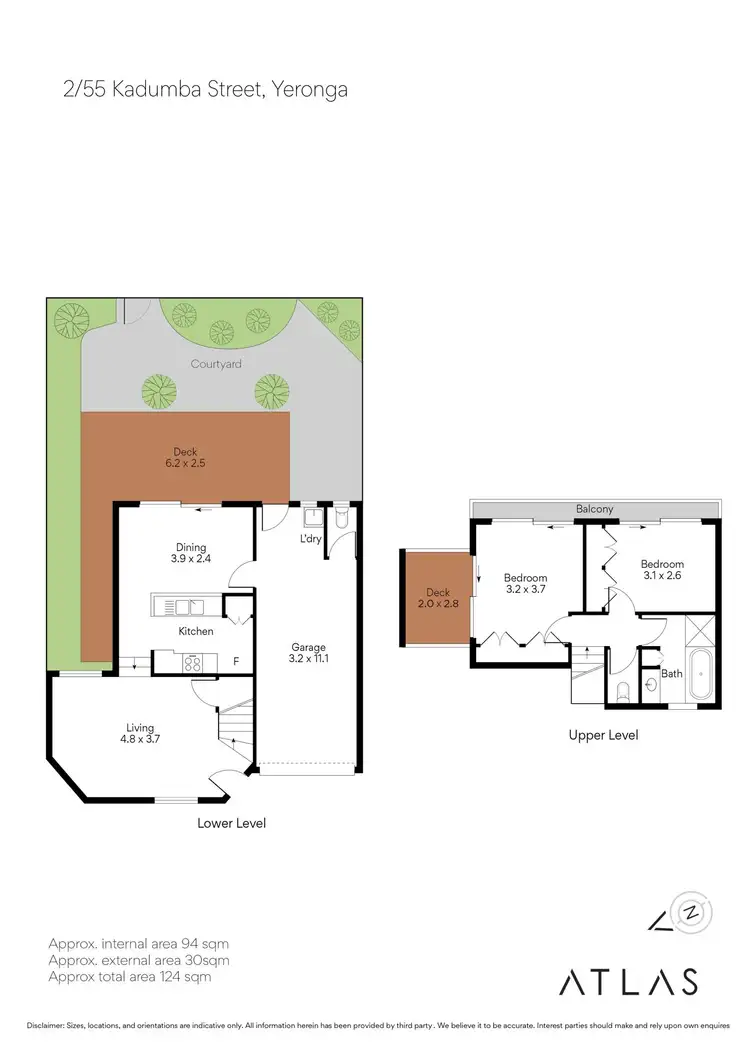 Floorplan of Homely townhouse listing, 2/55 Kadumba Street, Yeronga QLD 4104