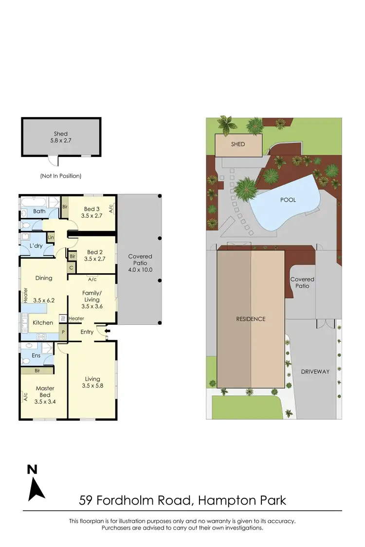 Floorplan of Homely house listing, 59 Fordholm Road, Hampton Park VIC 3976