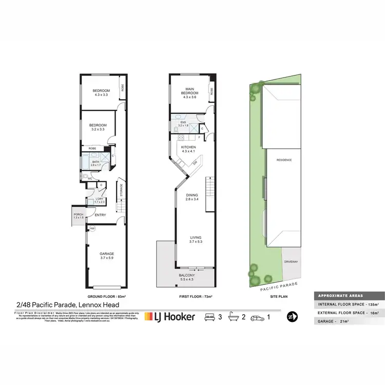Floorplan of Homely townhouse listing, 2/48 Pacific Parade, Lennox Head NSW 2478
