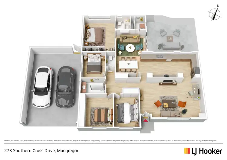 Floorplan of Homely house listing, 278 Southern Cross Drive, Macgregor ACT 2615