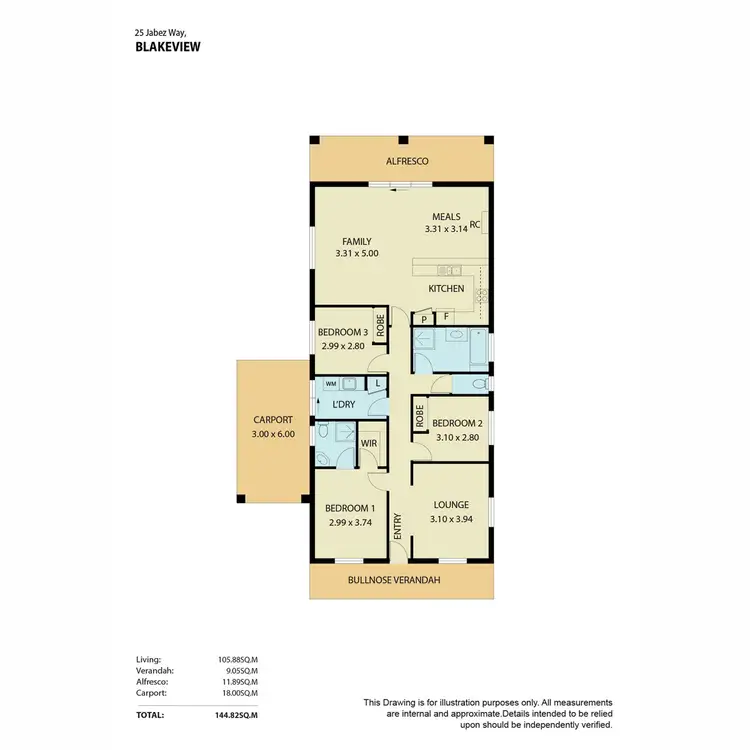 Floorplan of Homely house listing, 25 Jabez Way, Blakeview SA 5114