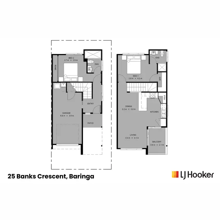 Floorplan of Homely house listing, 25 Banks Crescent, Baringa QLD 4551