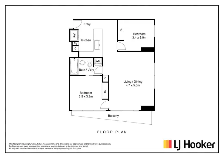 Floorplan of Homely apartment listing, 1111/620 Collins Street, Melbourne VIC 3000