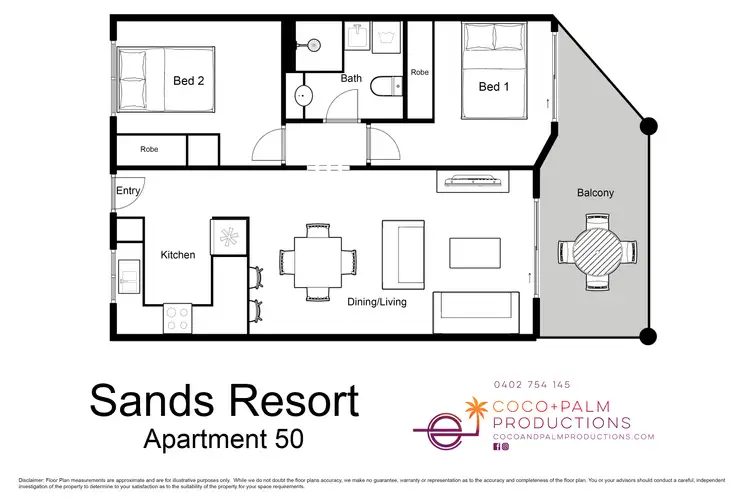 Floorplan of Homely apartment listing, 50/11 Port Douglas Road, Port Douglas QLD 4877