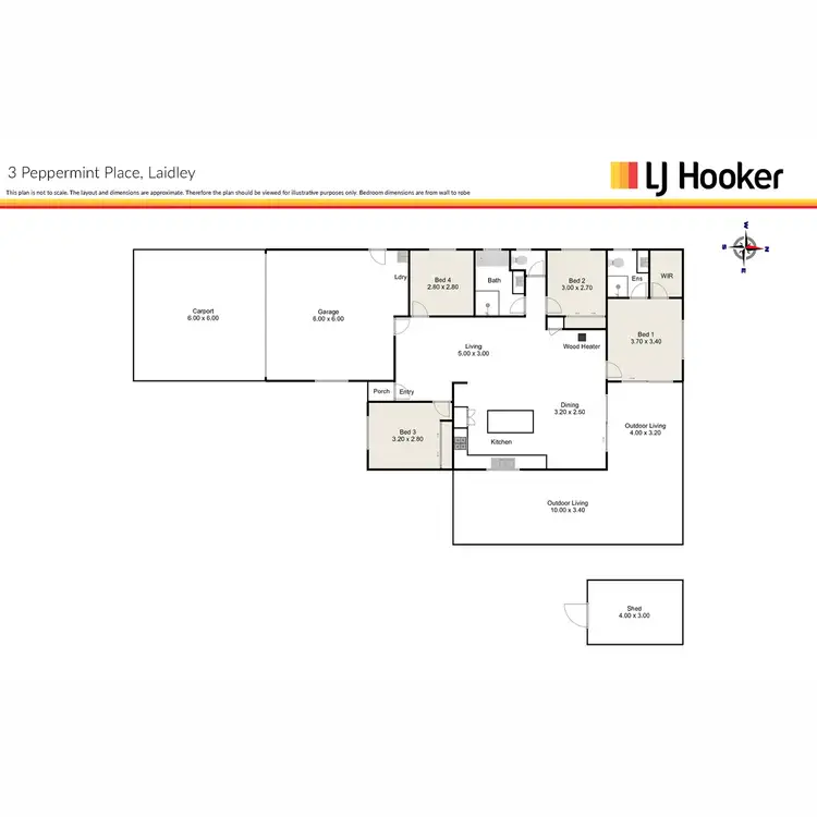 Floorplan of Homely house listing, 3 Peppermint Place, Laidley QLD 4341