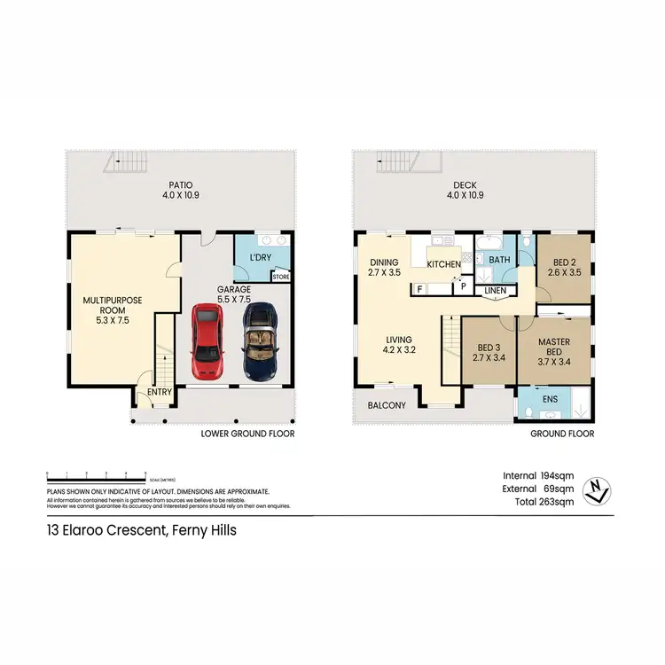Floorplan of Homely house listing, 13 Elaroo Crescent, Ferny Hills QLD 4055