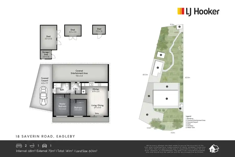 Floorplan of Homely house listing, 18 Saverin Road, Eagleby QLD 4207