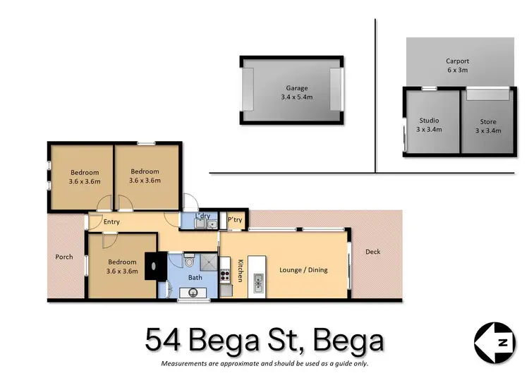 Floorplan of Homely house listing, 54 Bega Street, Bega NSW 2550
