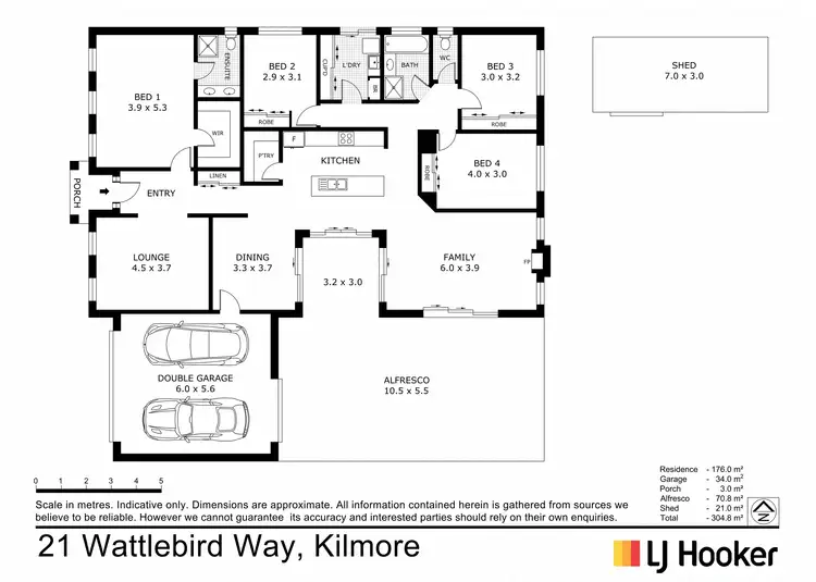 Floorplan of Homely house listing, 21 Wattlebird Way, Kilmore VIC 3764