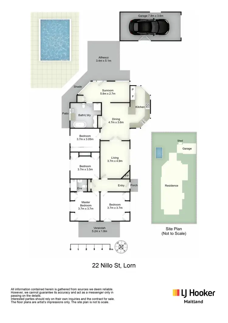 Floorplan of Homely house listing, 22 Nillo Street, Lorn NSW 2320