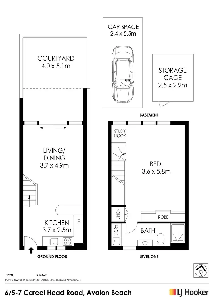 Floorplan of Homely apartment listing, 6/5-7 Careel Head Road, Avalon Beach NSW 2107