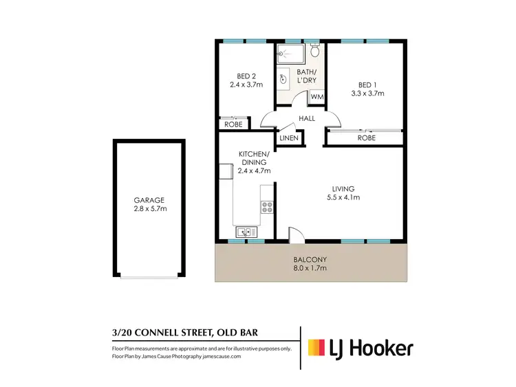 Floorplan of Homely house listing, 3/20 Connell Street, Old Bar NSW 2430