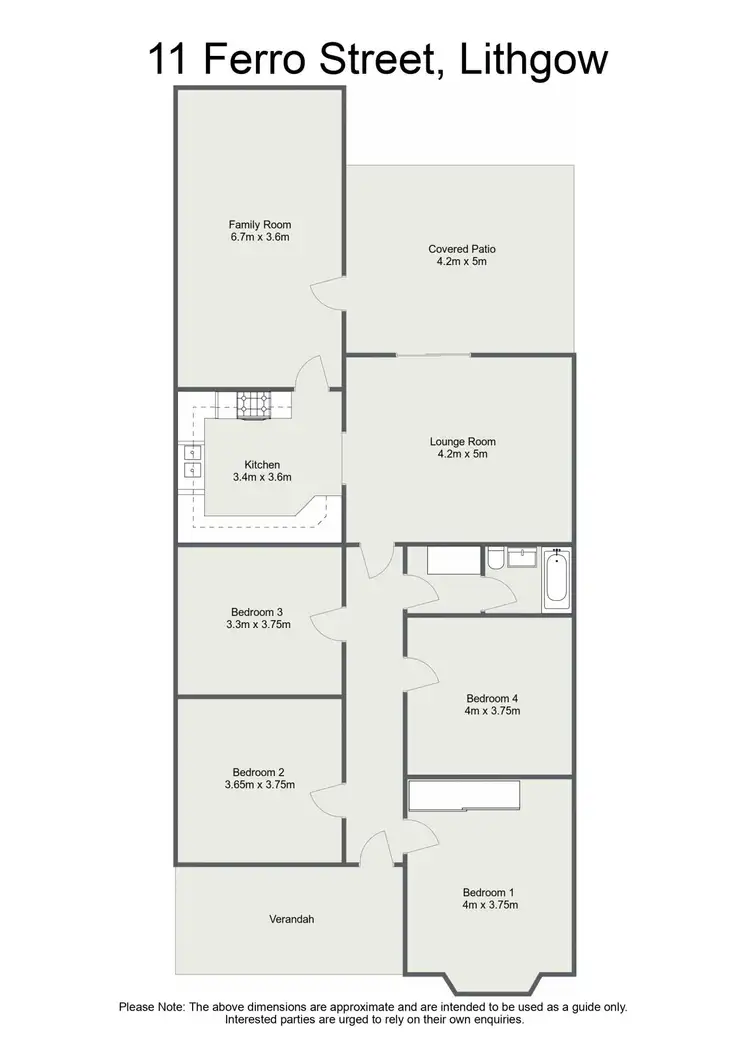 Floorplan of Homely house listing, 11 Ferro Street, Lithgow NSW 2790