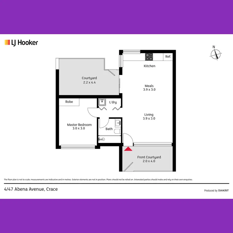 Floorplan of Homely unit listing, 4/47 Abena Avenue, Crace ACT 2911