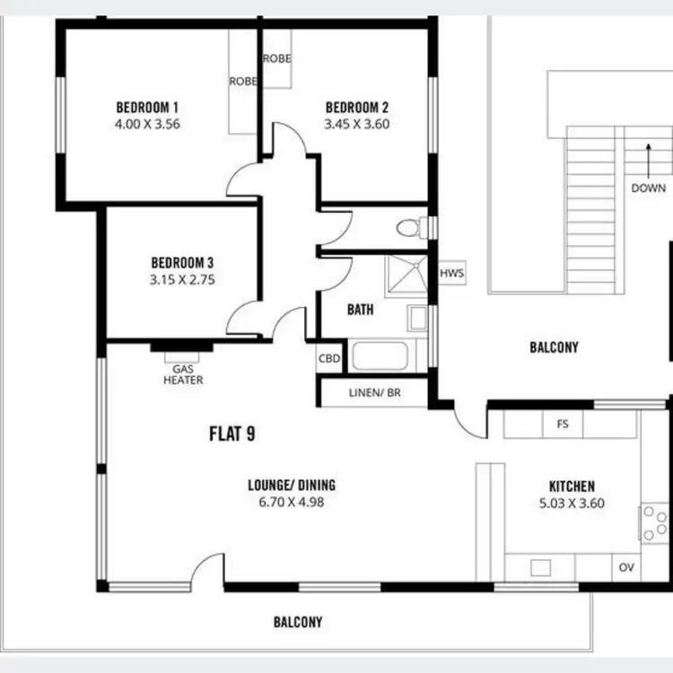 Floorplan of Homely apartment listing, 9/32 Tod Street, Glenelg North SA 5045