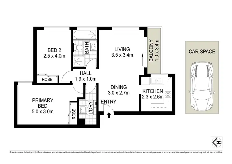 Floorplan of Homely apartment listing, 5/240-242 Bondi Road, Bondi NSW 2026