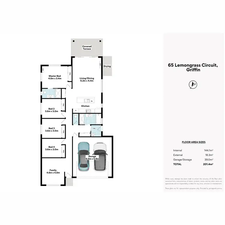 Floorplan of Homely house listing, 65 Lemongrass Circuit, Griffin QLD 4503