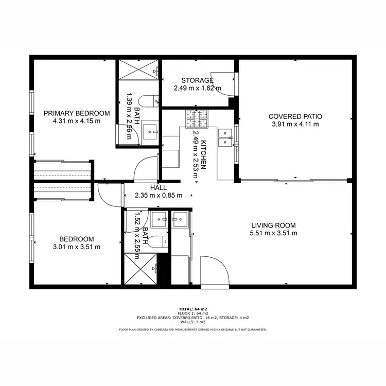 Floorplan of Homely apartment listing, 2/6 Forward Street, Mandurah WA 6210