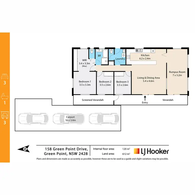 Floorplan of Homely house listing, 158 Green Point Drive, Green Point NSW 2428