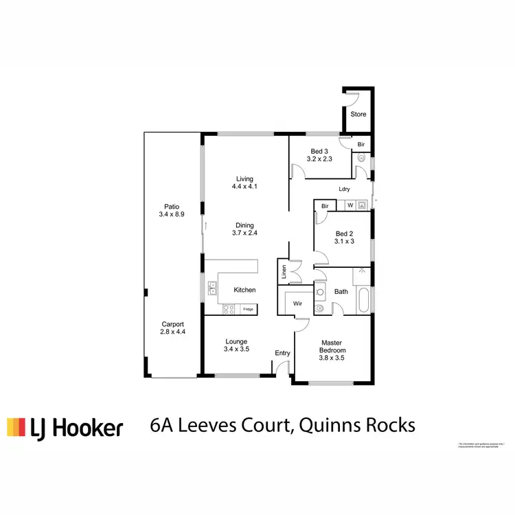 Floorplan of Homely house listing, 6a Leeves Court, Quinns Rocks WA 6030