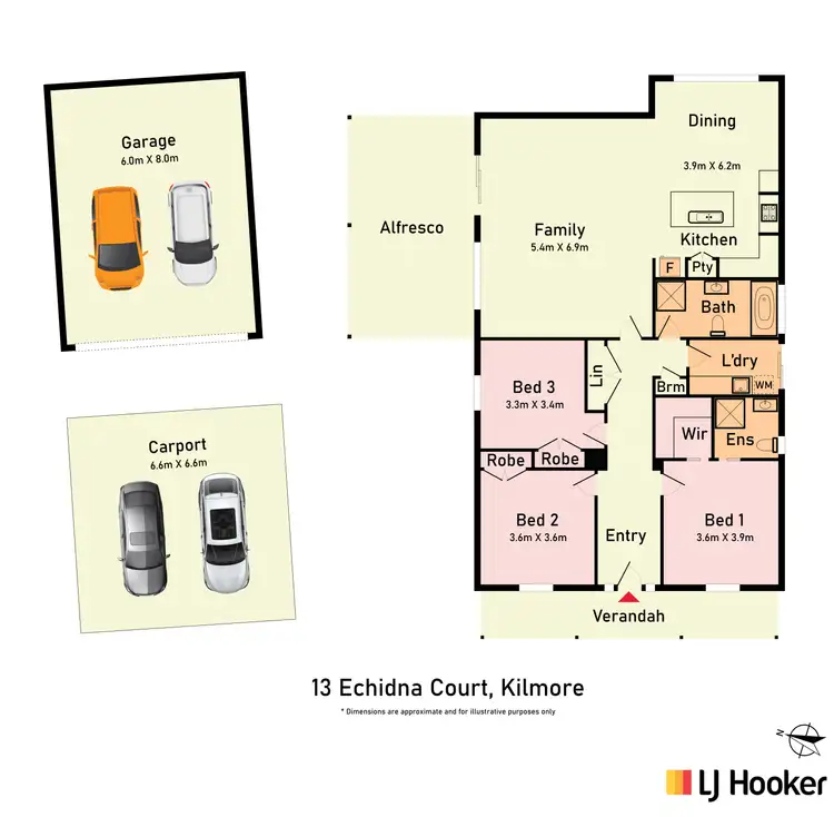 Floorplan of Homely house listing, 13 Echidna Court, Kilmore VIC 3764